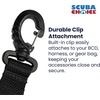 image:imageScuba Choice Diving Dive Black Snappy Coil Camera Lanyard Clip and QB Buckles 13m Coil