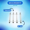 image:imageScuba Choice Diving Tank Rack Holder  Durable PVC 3Tank Storage 20 Long 2 Diameter Gear Organizer for Car amp Home Prevents Rolling Keeps Tanks Secure Ideal Divers Equipment Storage