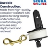 image:imageScuba Choice Finger Spool 100ft White Nylon Line with Plastic Handle amp Brass Clip  Durable Lightweight EasytoUse Diving Accessory for Spearfishing and Freediving