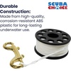 image:imageScuba Choice Finger Spool Reel  150ft White Nylon Line 313 Spool 4 Brass DoubleEnd Clip  Compact amp Durable Dive Reel for Cave Wreck Technical amp Safety Diving