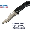 image:imageScuba Choice Foldable BCD Knife  35 CorrosionResistant StainlessSteel Blade Ergonomic NonSlip Handle Compact and Lightweight Ideal for Scuba Diving Spearfishing Survival and Water Sports