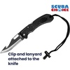 image:imageScuba Choice Foldable BCD Knife  35 CorrosionResistant StainlessSteel Blade Ergonomic NonSlip Handle Compact and Lightweight Ideal for Scuba Diving Spearfishing Survival and Water Sports