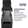 image:imageScuba Choice Scuba Diving Black Utility Mask Fin Keeper Holder Strap with Quick Release Loop