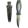 image:imageScuba Choice Spearfishing Knife  75 Foldable StainlessSteel Blade with Sheath QuickRelease Button Durable for Scuba Diving Free Diving Spearfishing Gear  BlackGrey