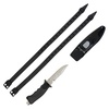 image:imageSpearfishing Dive Knife 10 Ultra Sharp 420 Stainless Steel Blade with Sheath amp 2 Straps  Quick Release Button 43 for Usage Heavy Duty Scuba Diving Tactical Tool Saltwater Resistant