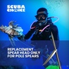 image:imageScuba Choice 12 Stainless Steel Pole Spear Tip 8mm Female Single Barb Head  Durable Replacement Spearfishing Tip for Cold Water amp Ice Fishing Thread Diameter 142mm line 125mm