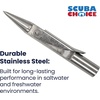 image:imageScuba Choice Palantic 3 Spearfishing Speargun Tip  6mm Thread Compatible with JBL Spearguns Stainless Steel Rockpoint with Single Wing Barb for Ice Fishing ColdWater Precision Hunting Gear