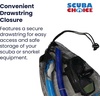 image:imageSnorkeling Drawstring Mesh Bag with Blue Bar 19 x 10
