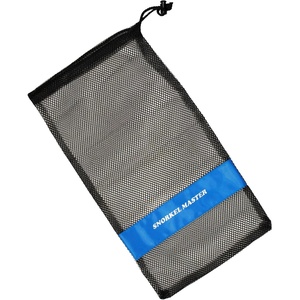 image:imageSnorkeling Drawstring Mesh Bag with Blue Bar 19 x 10